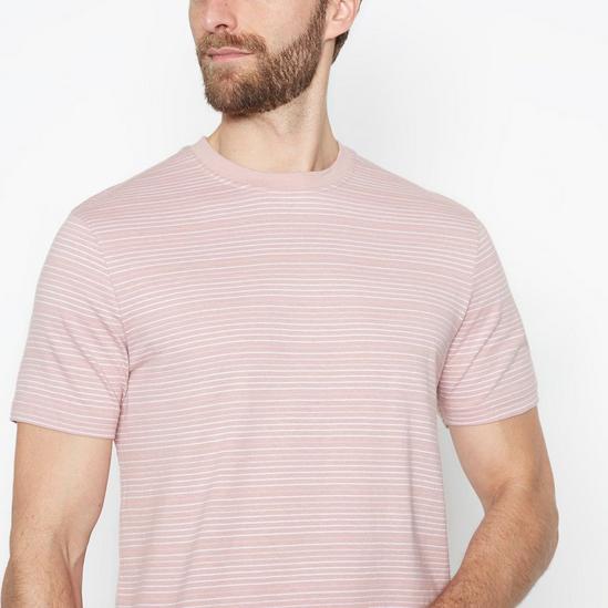 Maine Short Sleeve Textured Stripe T-Shirt 2