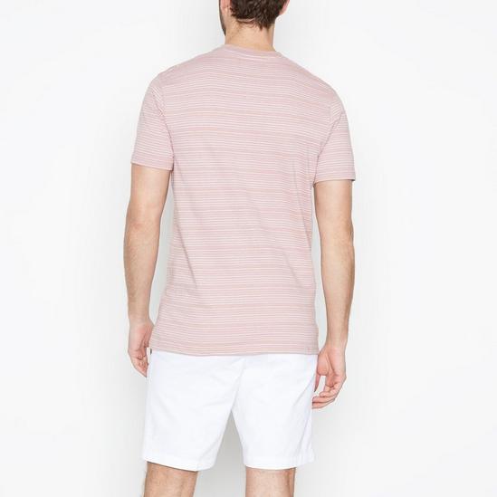 Maine Short Sleeve Textured Stripe T-Shirt 3