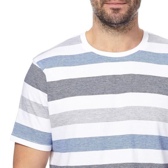Maine Short Sleeve Block Striped T-Shirt 3