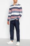 Maine Navy Striped Cotton Rugby Top thumbnail 1