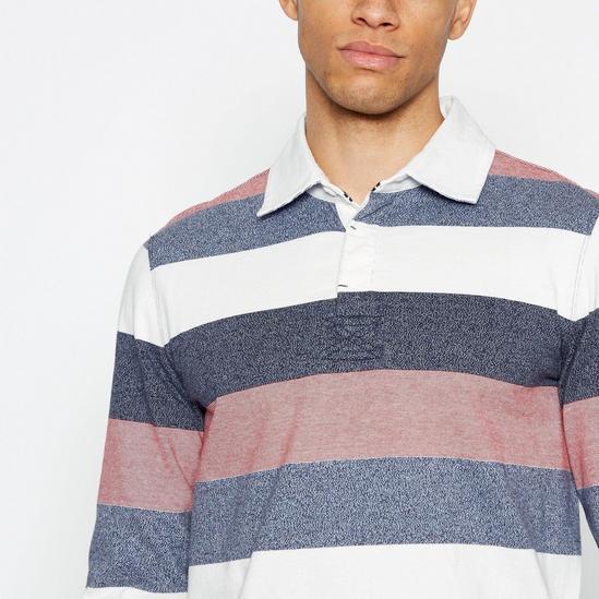 Maine Navy Striped Cotton Rugby Top 3