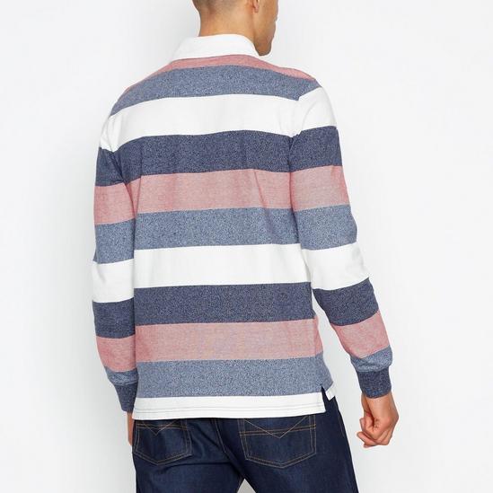 Maine Navy Striped Cotton Rugby Top 4