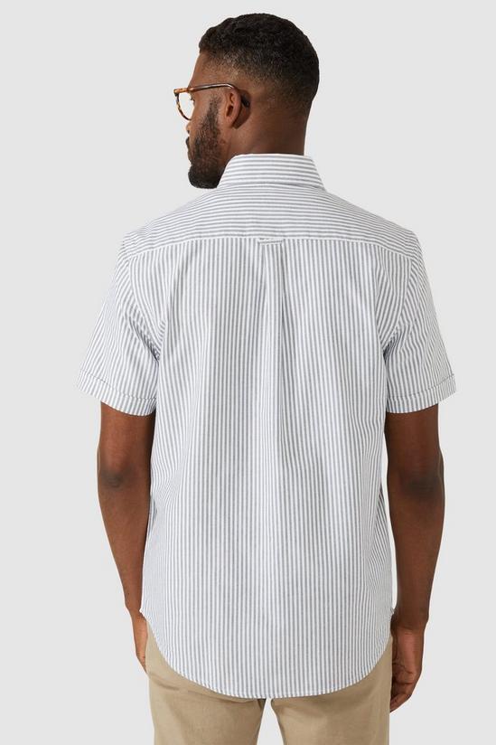 Maine Short Sleeve Oxford Stripe Shirt 3
