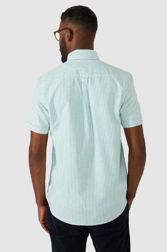 Maine Oxford Stripe Ss Shirt 3