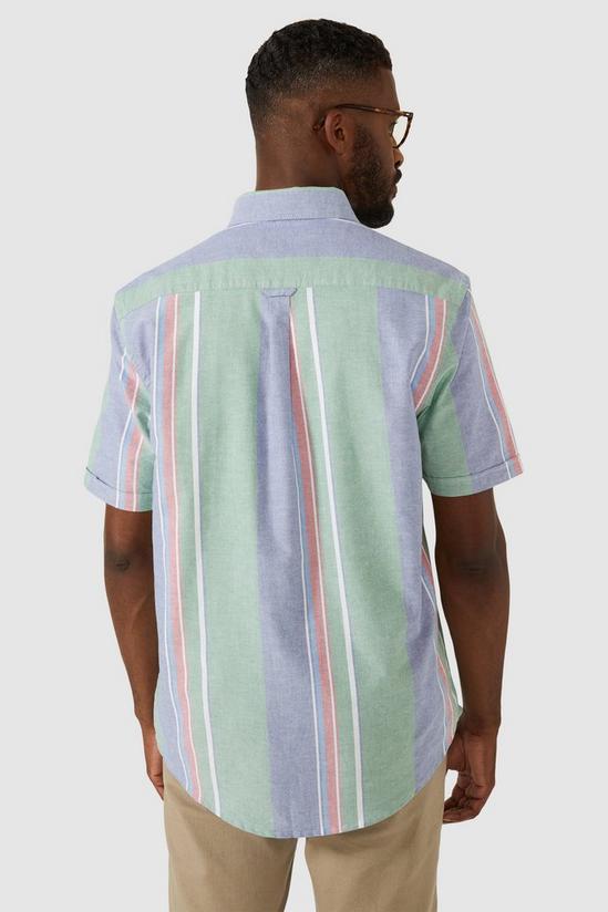 Maine Short Sleeve Varigated Stripe Shirt 3