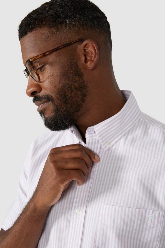 Maine Short Sleeve Oxford Stripe Shirt 2