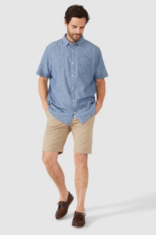 Maine Linen Blend Short Sleeve Shirt 1