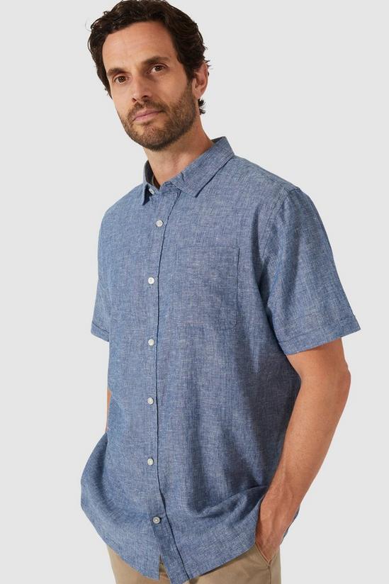 Maine Linen Blend Short Sleeve Shirt 2