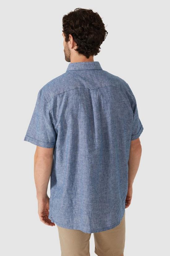 Maine Linen Blend Short Sleeve Shirt 3