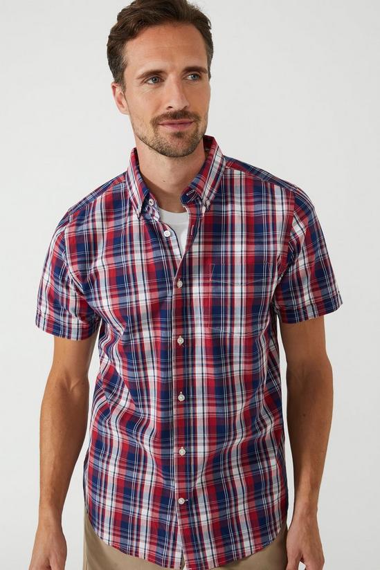 Maine Medium Check Short Sleeve Shirt 2