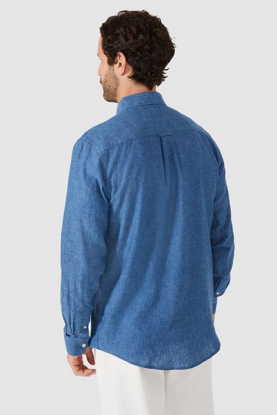 Maine Linen Blend Plain Long Sleeve Shirt 4