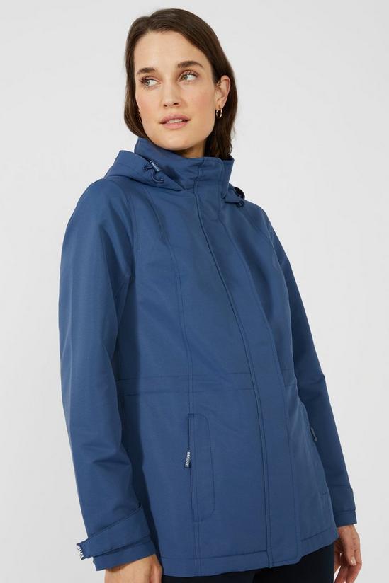 Maine Hooded Fleece Lined Shower Resistant Jacket 2