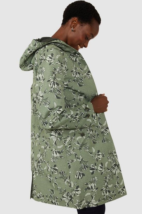 Maine Floral Fleece Lined Shower Resistant Parka 2