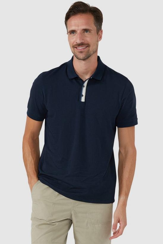 Maine Maine Knitted Placket Polo 1