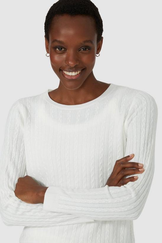 Maine Cable Scoop Neck Ultrasoft Jumper 2