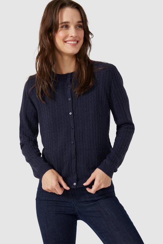 Maine Button Through Cable Ultrasoft Cardigan 4