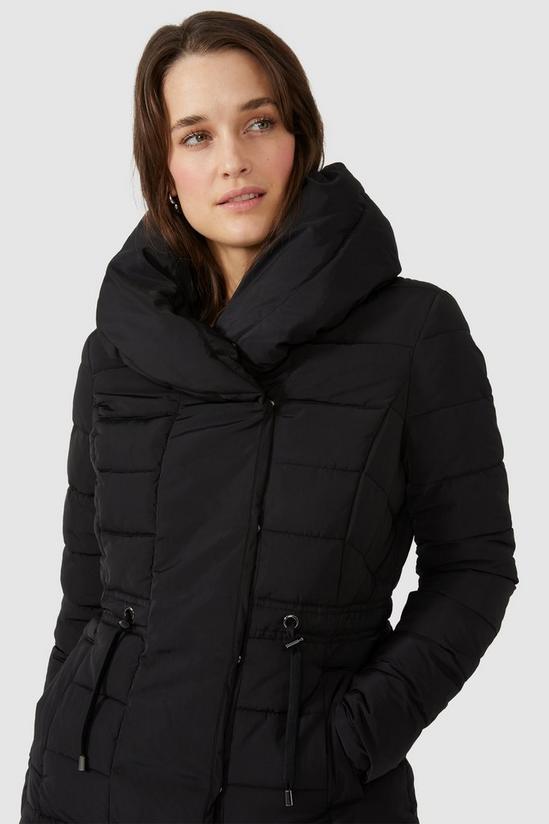 Maine Pillow Collar Faux Down Jacket 2
