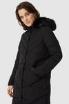 Maine Fur Hood Quilted Faux Down Coat thumbnail 2