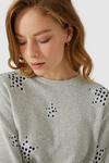 Maine Dalmation Star Intarsia With Cashmere Jumper thumbnail 3