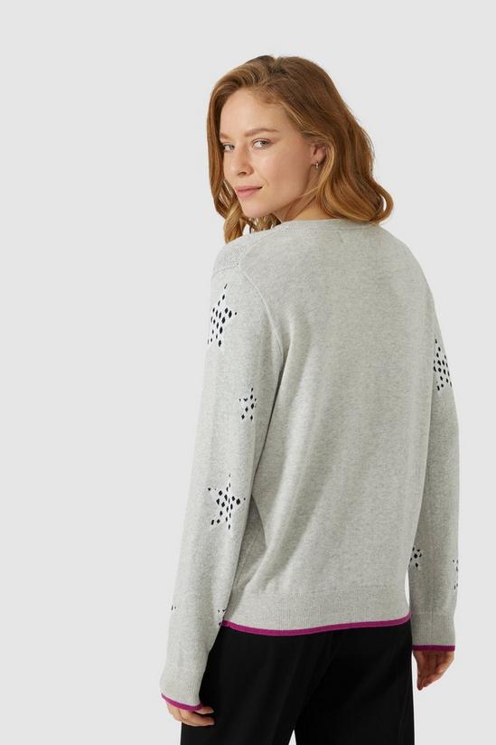 Maine Dalmation Star Intarsia With Cashmere Jumper 4