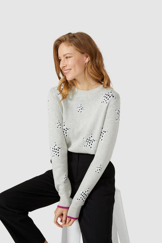 Maine Dalmation Star Intarsia With Cashmere Jumper 5