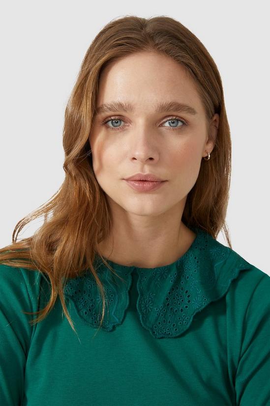Maine Broderie Collar Top 3