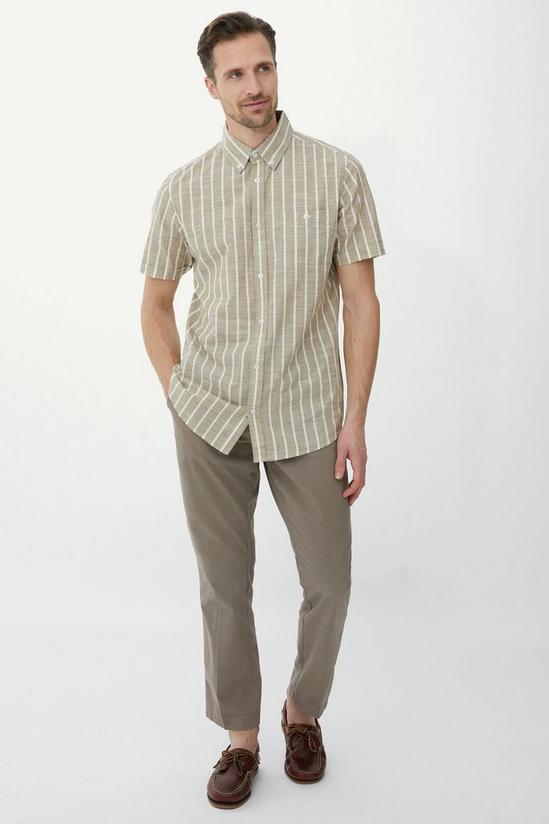Maine Linen Stone Stripe Shirt 2