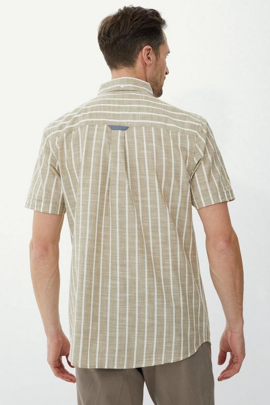 Maine Linen Stone Stripe Shirt 3