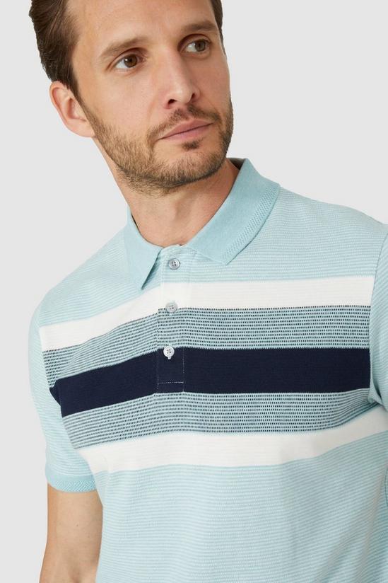 Polos | Birdseye Placement Chest Stripe Polo | Maine
