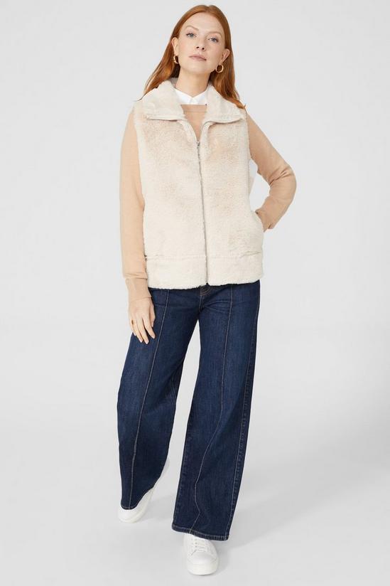 Maine Faux Fur Gilet With Sheepskin Liner 2