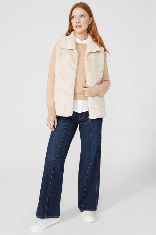 Maine Faux Fur Gilet With Sheepskin Liner 5