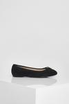 boohoo Wide Fit Faux Suede Round Toe Ballet Flats thumbnail 2