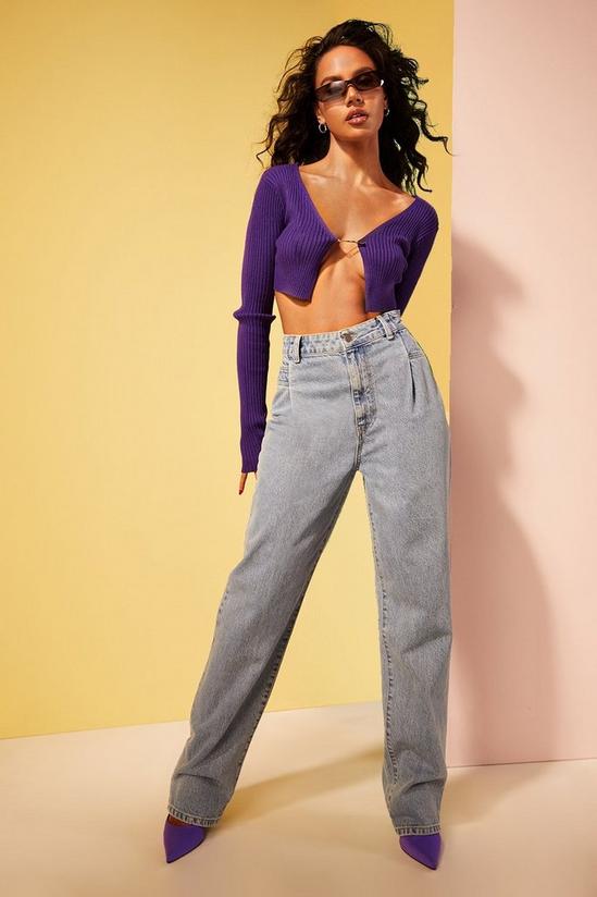 boohoo High Waisted 90s Fit Dad Jeans 1