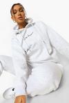 boohoo Oversized Woman Embroidered Hooded Tracksuit thumbnail 4