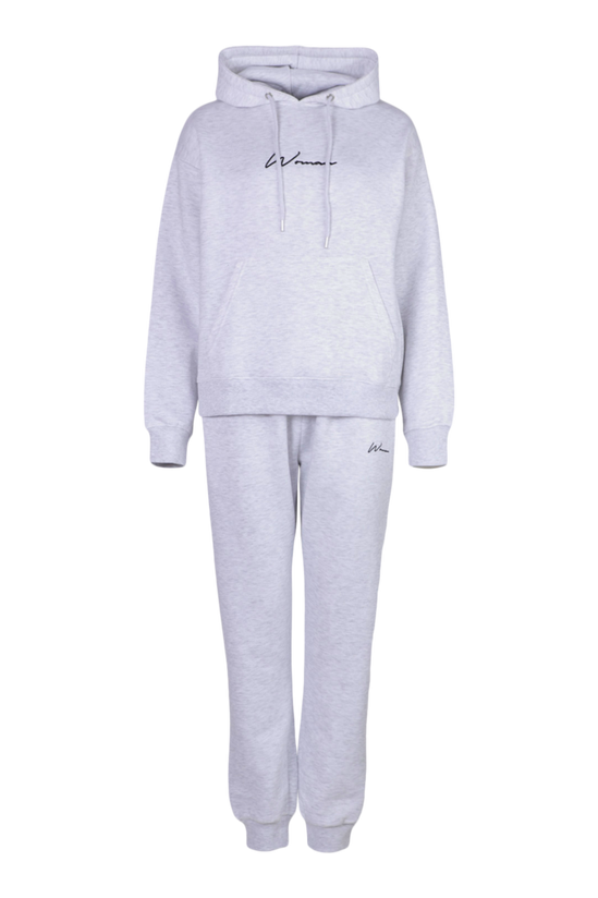 boohoo Woman Embroidered Hooded Tracksuit 5