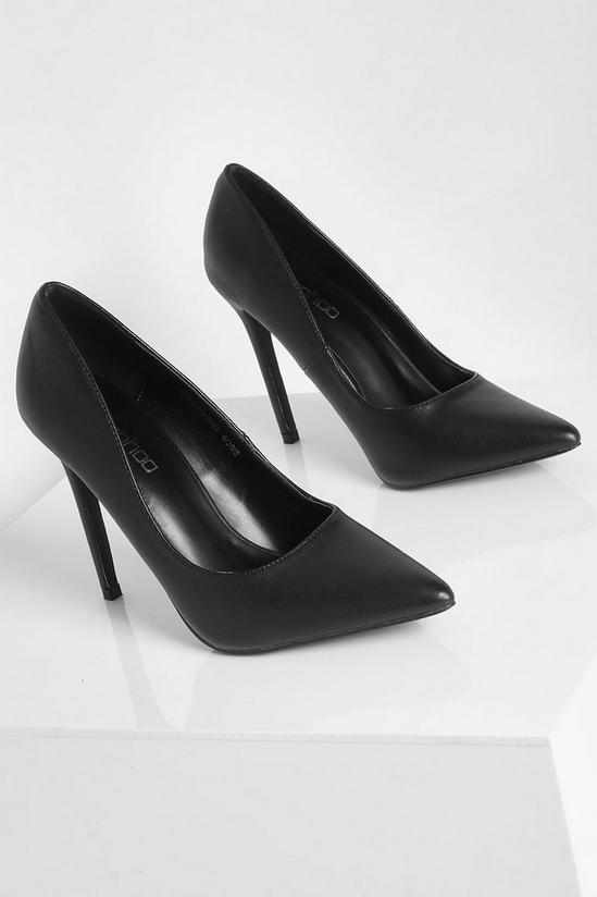 boohoo Wide Fit Pointed Court Shoe 3