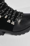 boohoo Wide Fit Contrast Lace Hiker Boots thumbnail 4