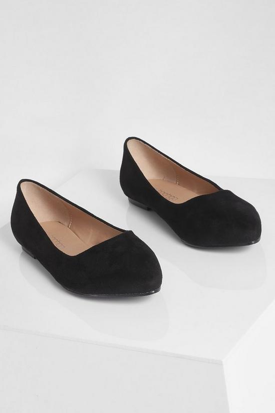 boohoo Wide Fit Pointed Toe Ballet Flats 3