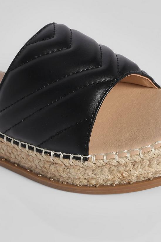 boohoo Quilted Espadrille Mule 5
