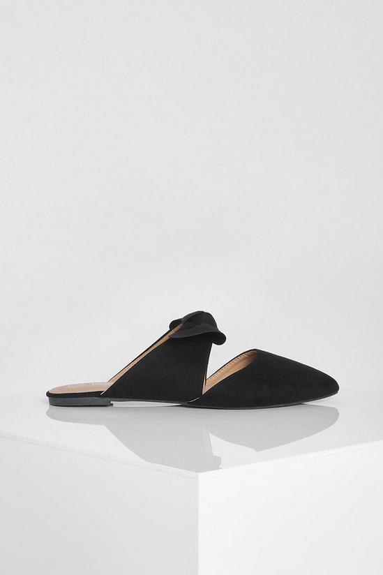 boohoo Wide Fit Bow Detail Mules 2