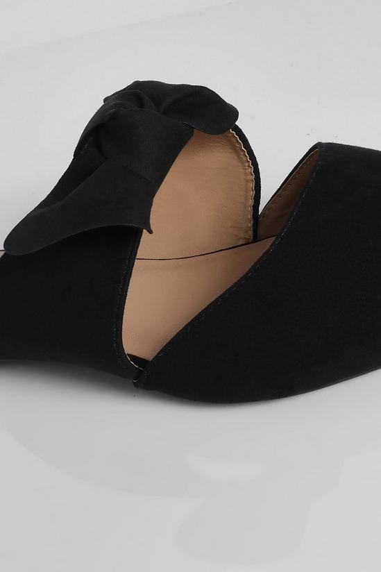 boohoo Wide Fit Bow Detail Mules 5