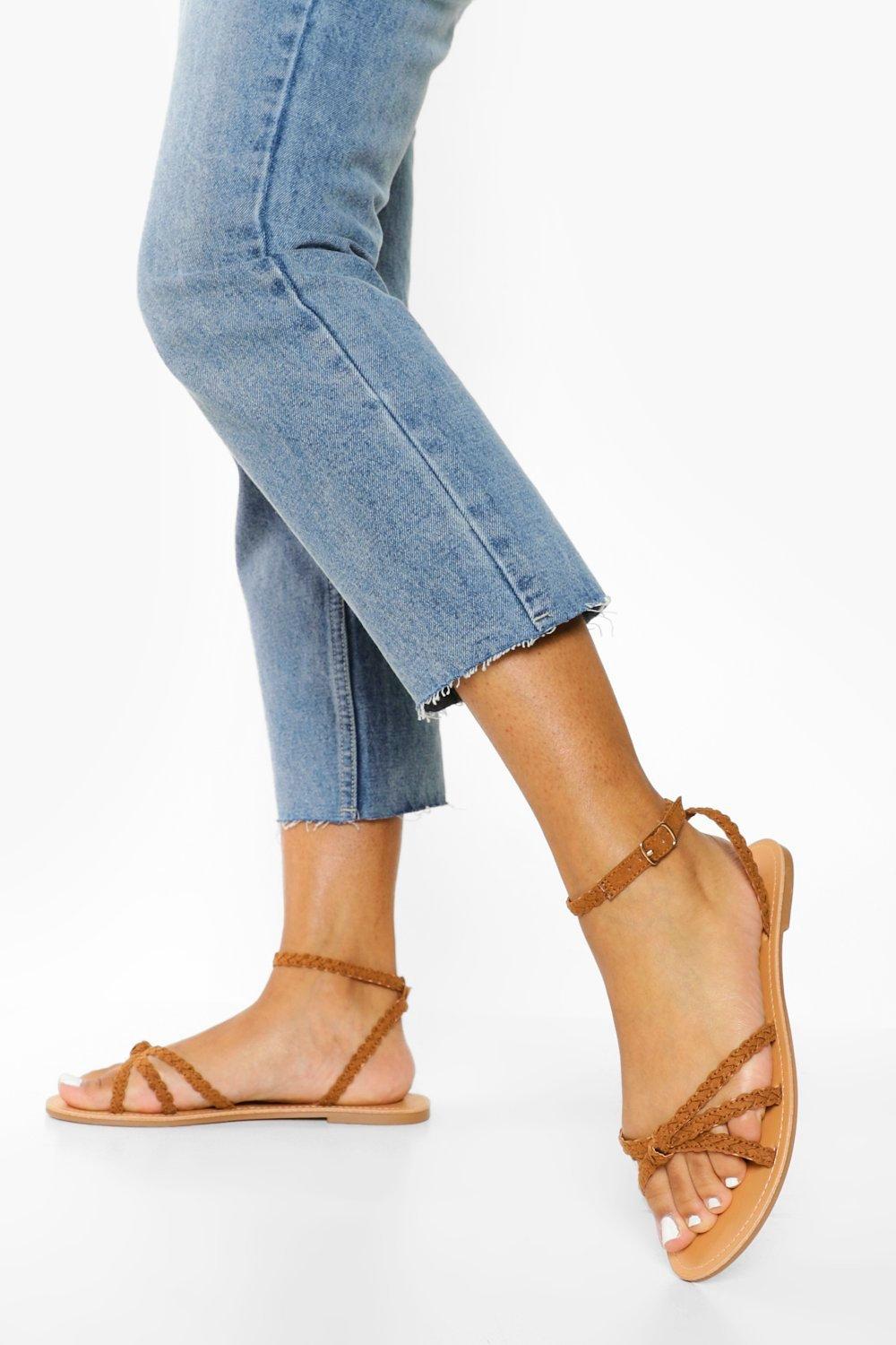 Sandals Plaited Knot Sandal boohoo