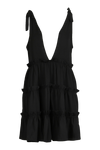 boohoo Plunge Tie Strap Tiered Swing Dress thumbnail 5