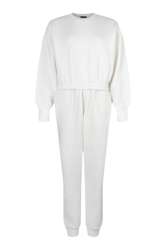 boohoo Official Cropped Sweater Tracksuit 5
