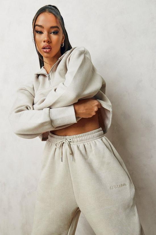boohoo Official Half Zip Cropped Tracksuit 3