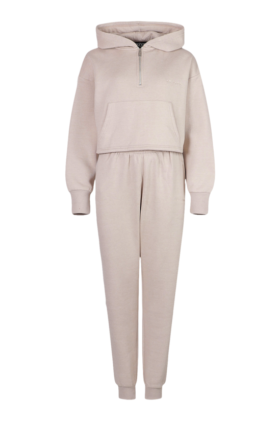 boohoo Official Half Zip Cropped Tracksuit 5