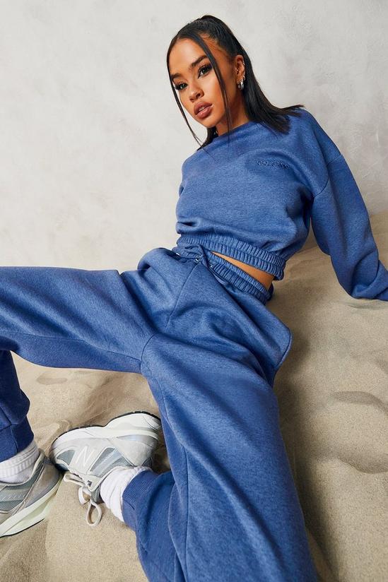 boohoo Overdyed Official Cropped Sweater Tracksuit 1