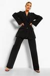 boohoo Pleat Front Slim Fit Trousers thumbnail 3