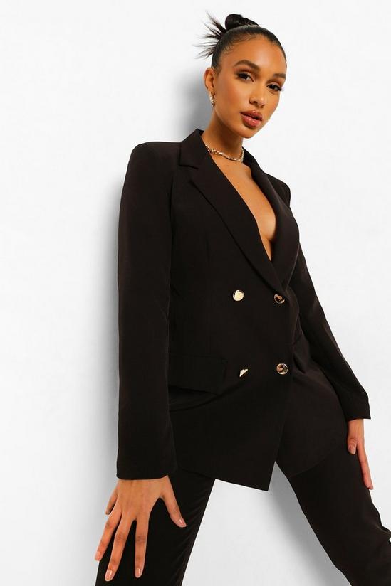 boohoo Double Breasted Fitted Blazer 1
