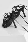 boohoo Strappy Caged Lace Up Sandals thumbnail 6